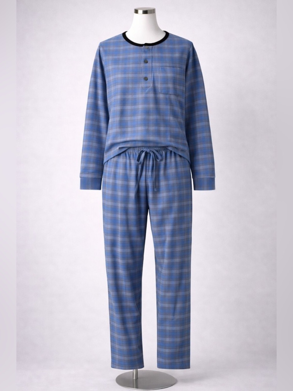 Blue Plaid Kids Pajamas